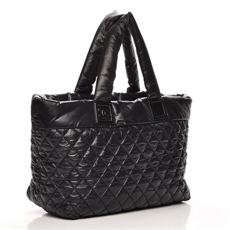 chanel quilted nylon tote